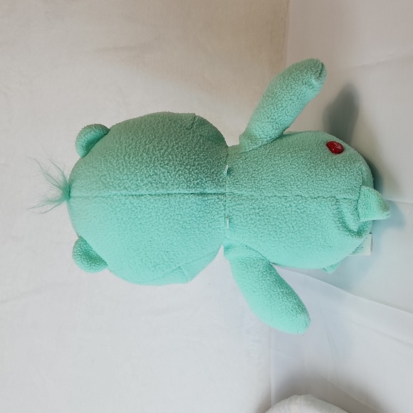 Care Bears Wish Bear Plush Toy Stuffed Animal Green 2005 - Picture 9 of 11